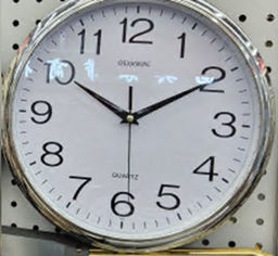 Часы настенные 30 см / 303 /уп 30/серебро