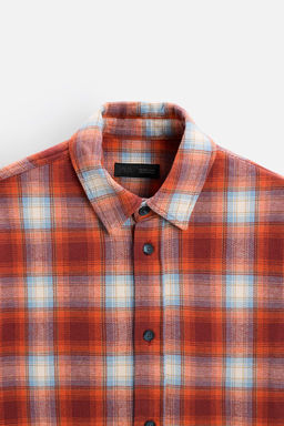 CHECKED FLANNEL SHIRT - Zara фото 8