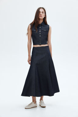 Falda denim con vuelo - H&m фото 5
