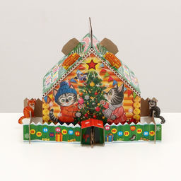 Цена за 5 шт. Подарочная коробка Кошкин дом, 22,5 х 23 х 12,5 см - Simaland фото 2