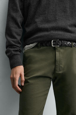 SKINNY FIT CHINO TROUSERS - Zara фото 5