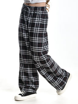 Брюки палаццо спортивные штаны для девочки одежда в клетку UD 7875(5161) кофе/беж клетка - Mini maxi фото 21