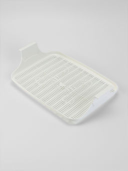 Туалет с сеткой, 44×33×11.5 см, бежевый, белый