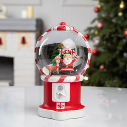 Фигура светодиодная «Новогодняя карамель», 19.8×11.1×11.8 см, музыка, батарейки ААх3 (не в комплекте), USB, свечение тёплое белое