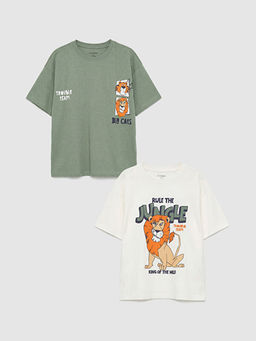 Aslan Bask?l? Erkek ?ocuk Ti??rt 2li