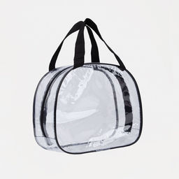 Косметичка на молнии, цвет прозрачный/чёрный - Simaland фото 2