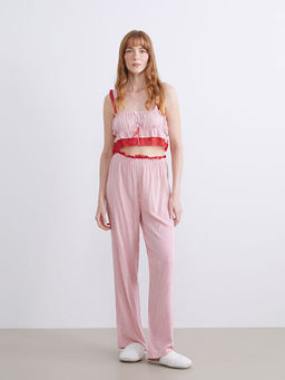 Dantel Detayl? Kad?n Pijama Tak?m?