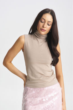 Топ-водолазка из вискозы Beige - Erist store фото 2