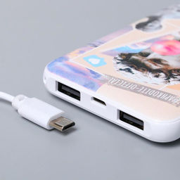 Набор маска для сна, наушники вакуумные и внешний аккумулятор 5000 mAh Love, 20,5 х 16,5 см - Like me фото 11