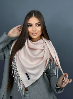 K13582 Палантин 100/100 хлопок СВ_РОЗОВЫЙ