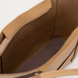 Сумка-шопер на молнии, цвет бежевый - Simaland фото 3