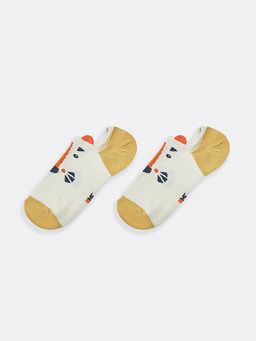 Цена за 5 пар! Детские короткие носки в виде мордочки тигра