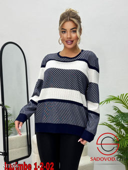 Кофта оверсайз в полоску - Bruno фото 6