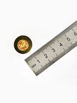 Цена за 2 шт. Основа для броши/значка (набор 5 шт.), площадка 2 см, цвет золото