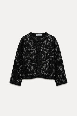 SEQUINNED KNIT CARDIGAN - Zara фото 6
