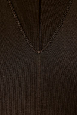 LONG V-NECK DRESS - Zara фото 8