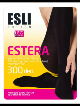 Колготки теплые ESLI ESTERA 300 nero - Conte elegant фото 2