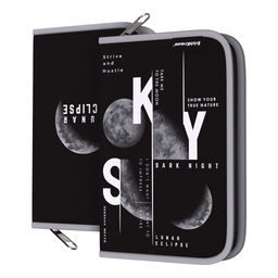 Цена за 1 шт. Пенал-книжка без наполнения ErichKrause 135x205x30мм Moon Cycle
