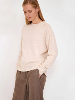 Джемпер с содержанием кашемира B2909/milkstone - Emka фото 4