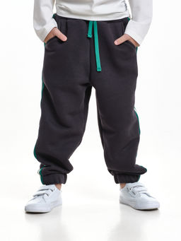 Брюки с лампасом для мальчика штаны спортивные 22-7681 светлый графит - Mini maxi фото 22