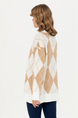 Женский кремовый свитер с круглым вырезом Неожиданная скидка в корзине - U.s. polo assn фото 5