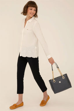 Женская черная сумка через плечо Неожиданная скидка в корзине