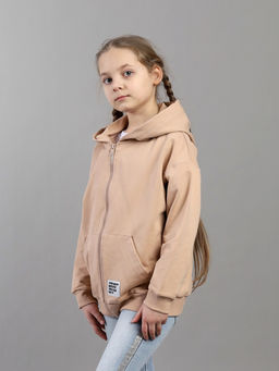CSJG 64027-31-433 Толстовка для девочки,бежевый