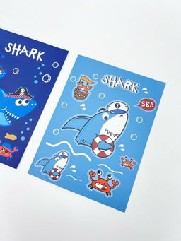 Набор наклеек 2 шт. "Sea shark", 11*15 см