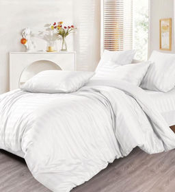 КПБ Mency Страйп-Сатин на резинке по кругу MENSSR09 2 спальный