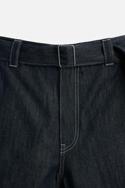 STRAIGHT-LEG JEANS WITH BELT - Zara фото 10