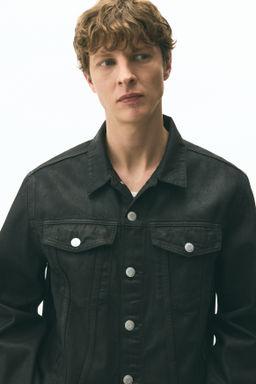 Cazadora trucker en denim revestido - H&m фото 6