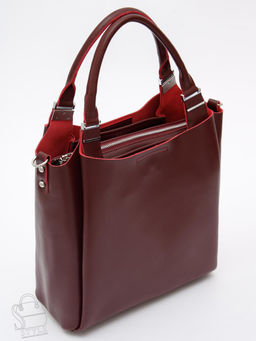 Сумка женская кожаная 1013M wine red Polina&Eiterou  в Новосибирске