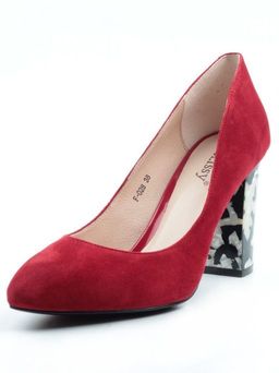 F-028 RED Туфли женские (натуральная замша) - Фабричный китай фото 6