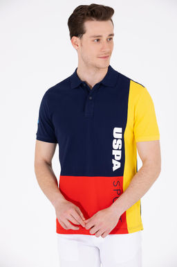 Мужская темно-синяя футболка с воротником-поло Неожиданная скидка в корзине - U.s. polo assn фото 9