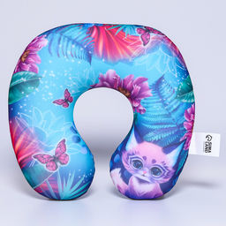 Подушка для путешествий антистресс «Тропики»