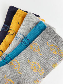 Desenli Erkek ?ocuk Soket ?orap 5li - Waikiki фото 3