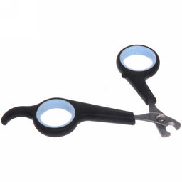 Цена за 6 шт. Когтерез для животных "Моська" 12см цвет черно-голубой Ultramarine