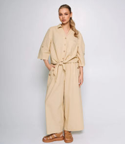 Костюм #ОКТ095013, светло-бежевый