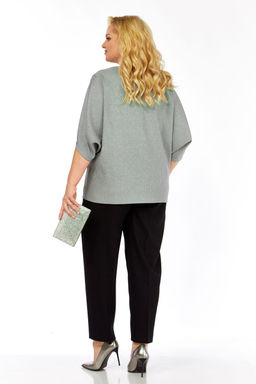 Костюм Элль стиль 2436 серый/черный фото 3