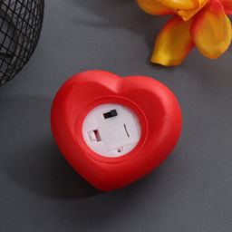 Фигурка светящаяся RISALUX Сердце. С тобой лучше, LED-ночник, 2хLR44, 7?7?3.5 см