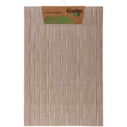 Цена за 3 шт. Салфетка на стол 30*45см "Строчка" плетеная, светло-коричневая