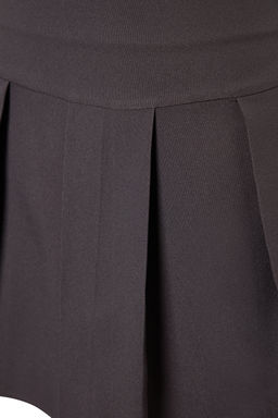 TRENDYOLMILLA Koyu Bej Premium Yuksek Kalite Pileli Mini Boy Dokuma Etek TWOAW24ET00309  фото 14