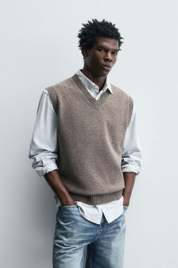 WOOL KNIT VEST - Zara фото 2
