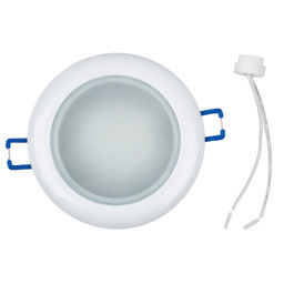 DLS-A201 GU5.3 IP44 WHITE Светильник декоративный встраиваемый, серия Arno. Без лампы, цоколь GU5.3. Металл. Белый. ТМ Fametto