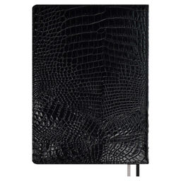 Ежедневник недатированный ESCALADA, А5+, 160 л., арт. 67177/ 10 АЛЛИГАТОР ЧЁРНЫЙ