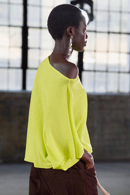 PLAIN KNIT LAYER TOP - Zara фото 9
