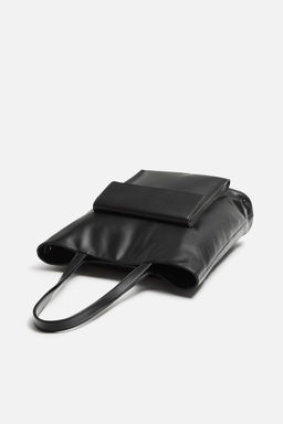 SHOPPER BAG WITH POCKET - Zara фото 5