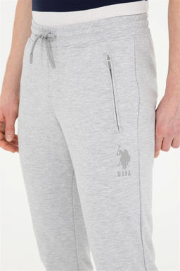 Мужские серые меланжевые спортивные штаны - U.s. polo assn фото 5