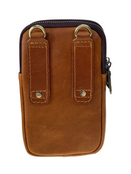 Сумка мужская из натуральной кожи, цвет рыжий - Greta фото 2