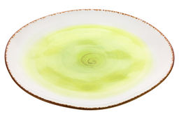 Тарелка обеденная Elan Gallery Кантри фарфор зеленая 26.5×26.5×2.5 см  фото 7